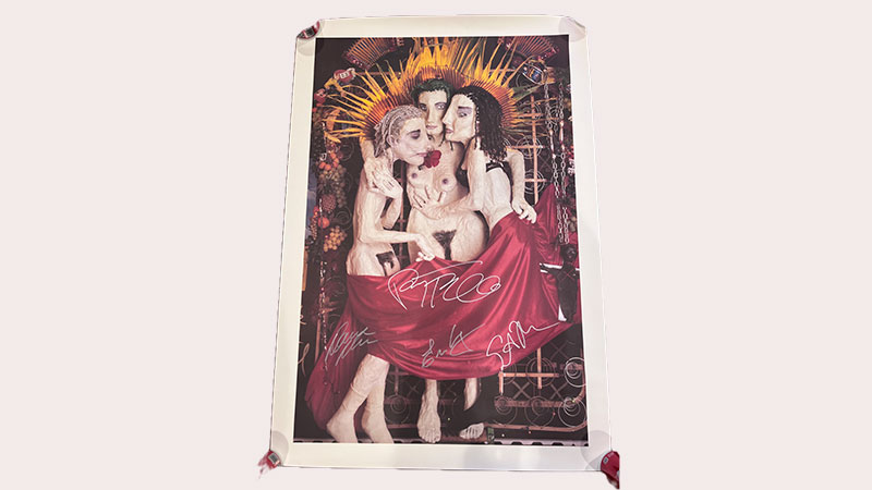 Signed poster by the members of Jane's Addiction