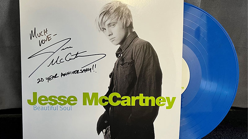 Jesse McCartney signed vinyl