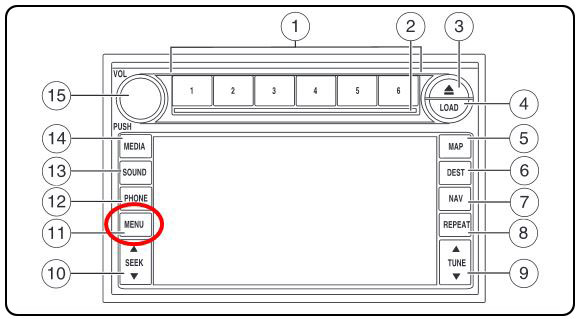 Car radio diagram