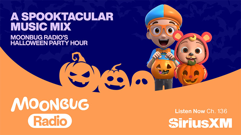 A Spooktacular Music Mix: Moonbug Radio's Halloween Party Hour on Moonbug Radio. Listen Now on CH 136 on SiriusXM