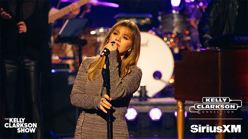 Kelly Clarkson performing on The Kelly Clarkson Show