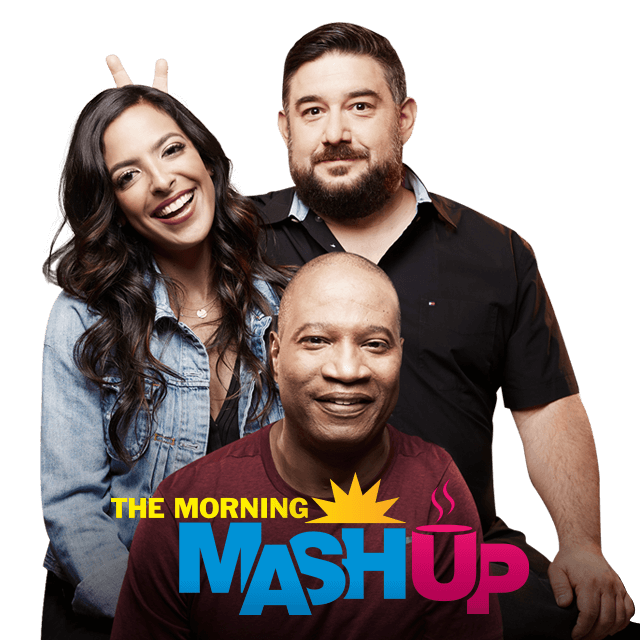 Image of the morning mash up hosts nicole, ryan, and stanley