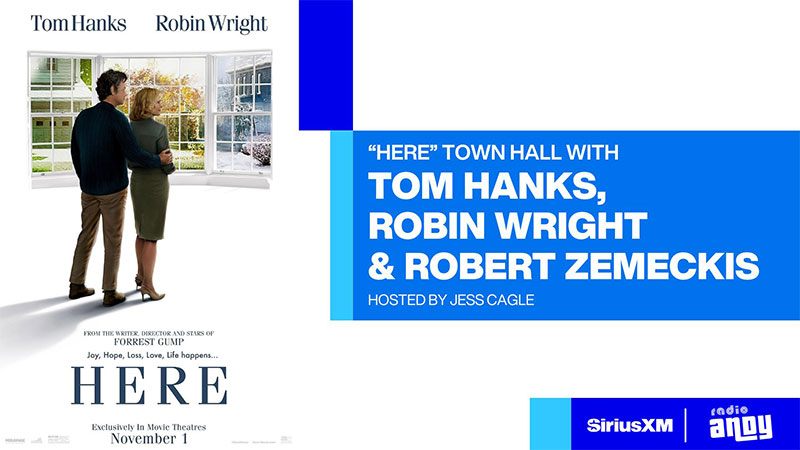 "Here" Town Hall with Tom Hanks, Robin Wright, & Robert Zemeckis hosted by Jess Cagle