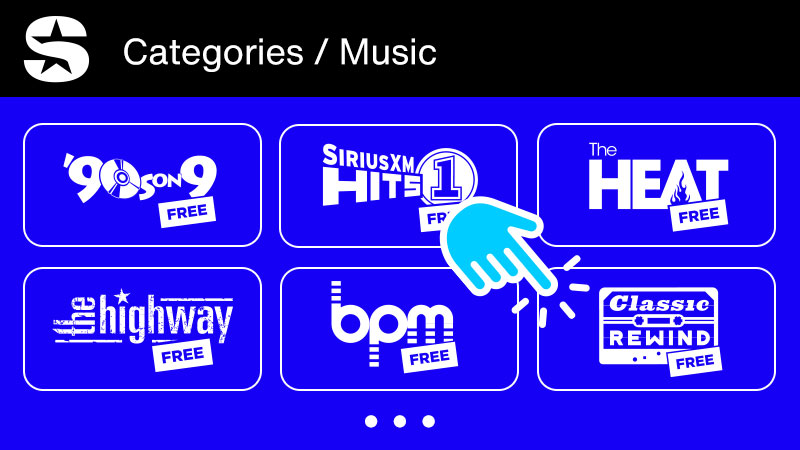 Categories of music on SiriusXM