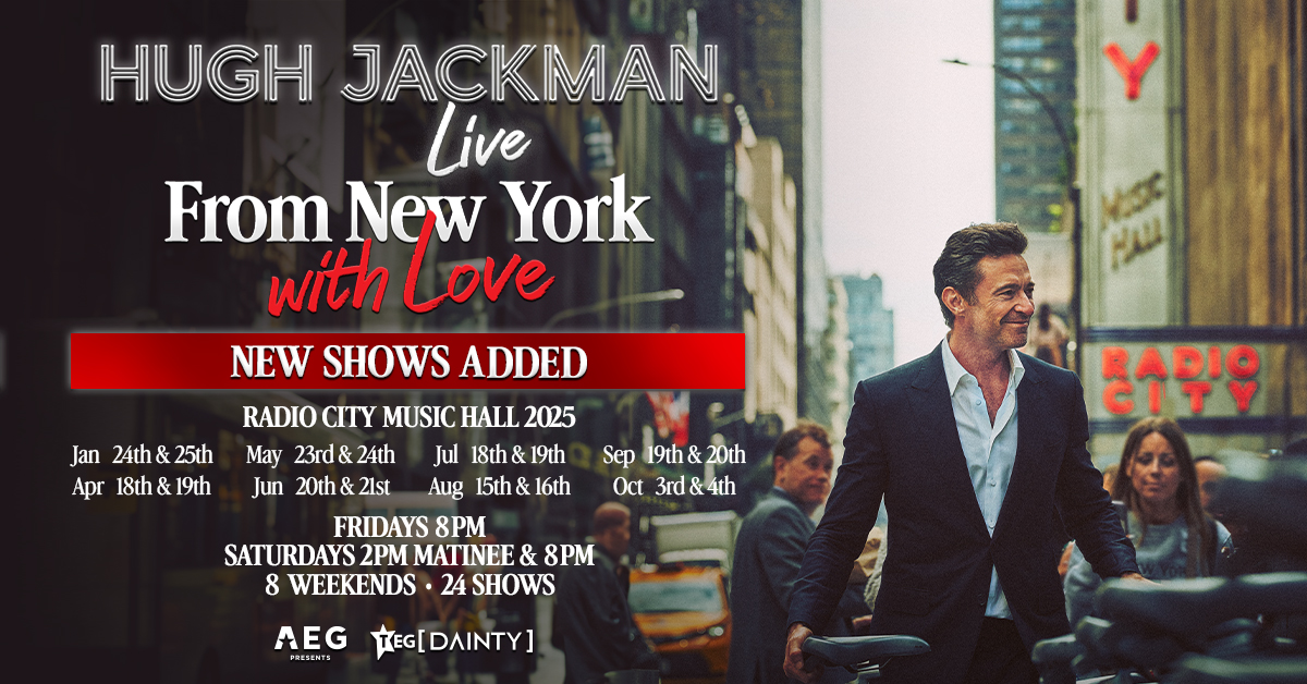 Hugh Jackman, From New York with Live, Radio City Music Hall