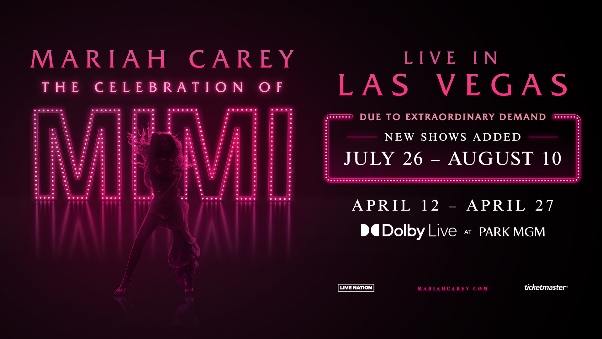 Mariah Carey, Las Vegas, The Celebration of Mimi