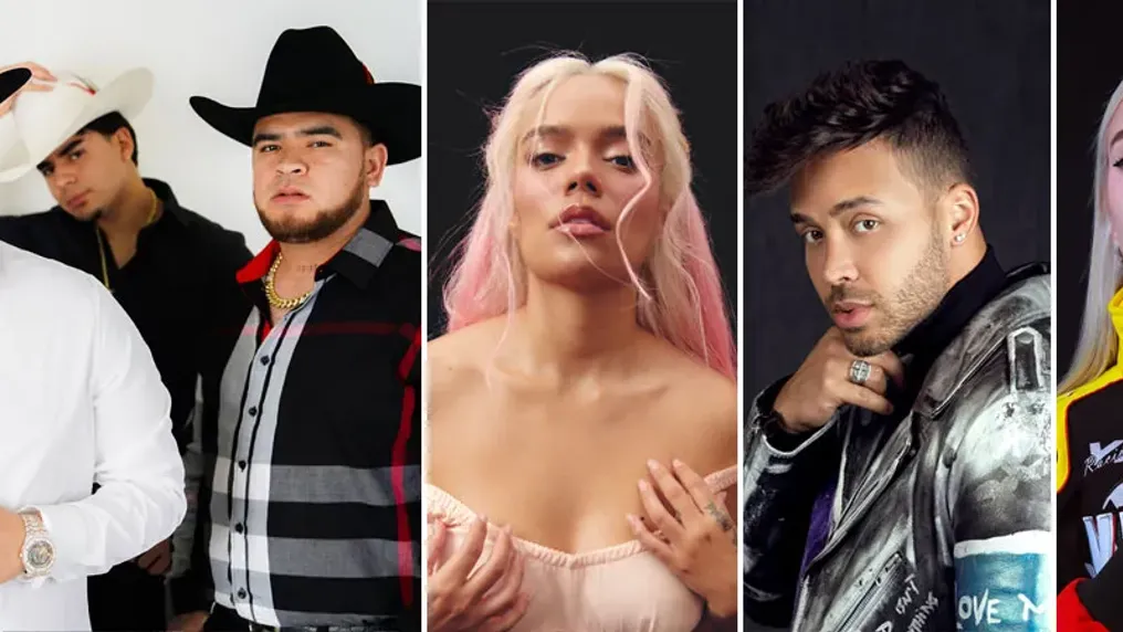 Fuerza Regida, Karol G, Prince Royce, Young Miko, and Romeo Santos