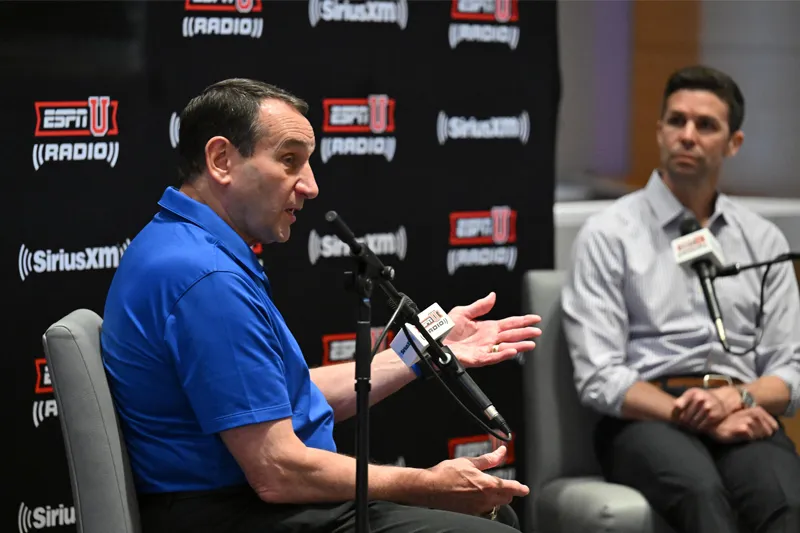 Coach K town hall with ESPNU Radio