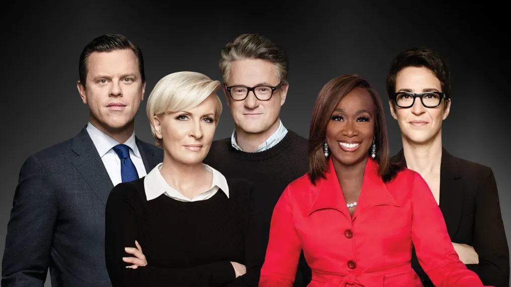 Joe Scarborough, Mika Brzezinski, Willie Geist, Joy Reid and Rachel Maddow.