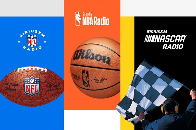 SiriusXM NFL Radio, NBA Radio, NASCAR Radio