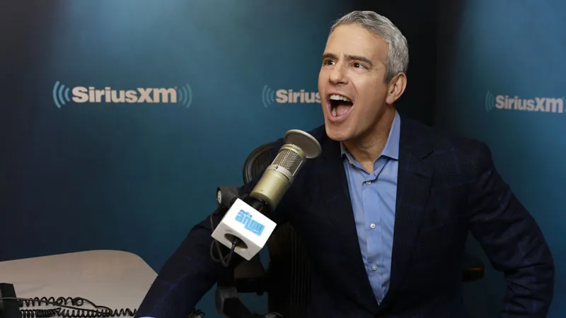 Andy Cohen in SiriusXM studio