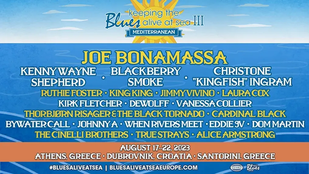 Keeping the Blues Alive, Cruise, Greece, Joe Bonamassa