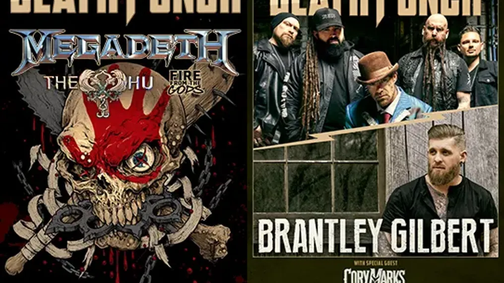 Five Finger Death Punch, Megadeth, The Hu, Fire Gods, Brantley Gilbert, and Cory Marks